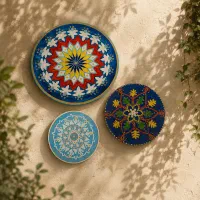 نقاشی و ماندلا روی سفال