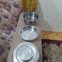 ظرف حمل و نگهداری استیل ۳تیکه غذا(سپرتاس قدیم)