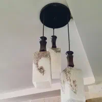 لوستر فانتزی ۳ شعله کاملا سالم