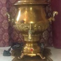 سماور برقی برنجی مدل شایسته برادران سیفی