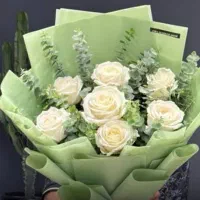 هدیه تولد دسته گل ماندگار کارت دیجیتال