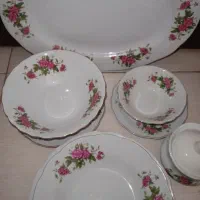 سرویس چینی 6نفره گل سرخ کامل