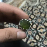 انگشتر زبرجد چهل گل نقره