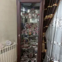 بوفه ایستاده چوب راش گردو نو