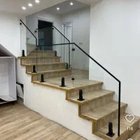 نرده،جان پناه شیشه ای،درب اتوماتیک شیشه ای