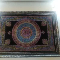 تابلو فرش بزرگ ابعاد ۱۲۰در۱۷۰ ابریشم ماشینی