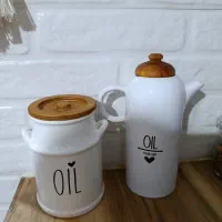 روغن ریز و سطل و جا دستمال و تی بگ و شمعدان