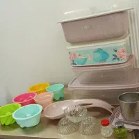 وسایل پلاستیک، نگهدارنده غذا،آب کش سبزی،قالب ژله