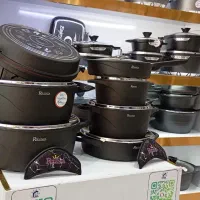 سرویس قابلمه چدن گرانیت19پارچهROLENZAباارسال فوری