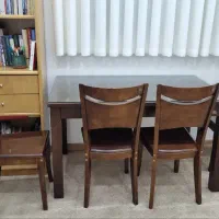 میز ۴ نفره ناهارخوری چوبی