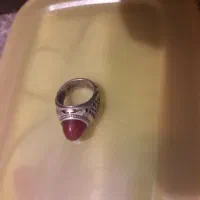 انگشتر عقیق کله قندی