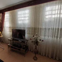 ۶ متر پرده با کنار پرده و چوب پرده