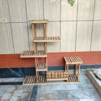 استند گل چوبی