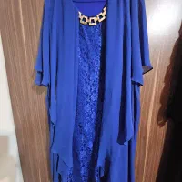 لباس مجلسی ترک مناسب سایز ۴۸. رنگ آبی نفتی