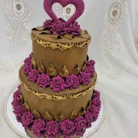 گل حنا عروس طرح کیک