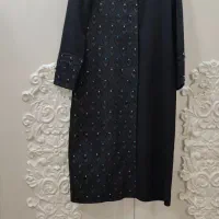 مانتو مشکی جس کرپ مازراتی اصل
