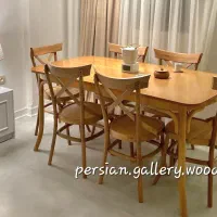ولارنا میز ناهار خوری لوکارنو هنرِ چوب خم