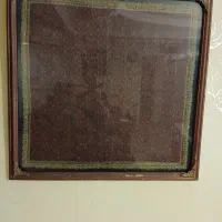 ترمه نقره دوری . ۸۰ در ۸۰ سانتیمتر مربع
