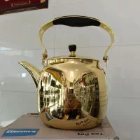 کتری ۲ لیتر استیل طلایی اصل خارجی (کرکماز ترکیه)