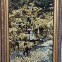 تابلو فرش دستباف کوچ عشایر