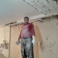 گچکاری گچ کاری لکه گیری تخریب