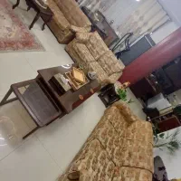 مبل راحتی۷نفره تختخواب شو پایه فلزی