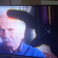 تلوزیون هوشمند سامسونگ تلوزیون ضربه خورده تصویردار