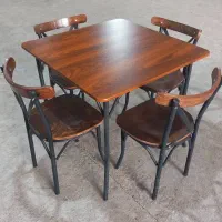 صندلی رستورانی چوب و فلز