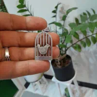 گردنبند نقره مرغ آمین