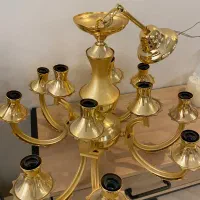 لوستر ابکاری طلا برنجی