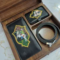 ست کیف پول و کمربند زنانه