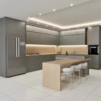 کابینت ام دی اف Mdf کمد دیواری جزیره