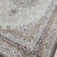 یک تخته فرش12متری تمام نخ گل برجسته