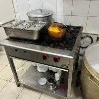 اجاق گاز چهار شعله پایه دار و رومیزی منقل کبابی