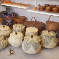 کپو سبد حصیری خمره بانکه حبوبات برنج کادوئی