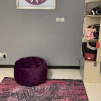فرش مدما صورتی و بنفش درحد نو