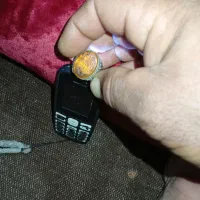 انگشتر خطی نگین اصل وکهنه|جواهرات|فاروج, |دیوار