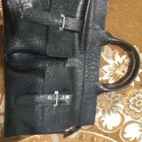 کیف چرم طبیعی گاوی طرح کرو