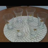لیوان کریستال سلطنتی با آرم طلای،خالص و نایاب