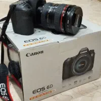 دوربین 6D کنون لنز 24-105 و لنز 50 - 1.8 در حد نو