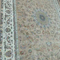 فروش فرش نو،افشان قجری بژ ۱۲متری