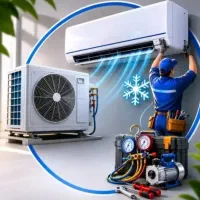 خدمات  انواع کولرهای گازی اسپلیت وپنجره ای