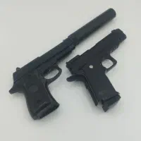 اسباب بازی کلت فلزی تمام فلزی V1 D1 با صدا خفه کن
