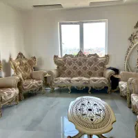 مبل سلطنتی ۹ نفره با چوب راش به همراه ساعت رایگان