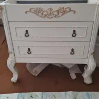 روشویی کابینتی کلاسیک سلطنتی با صفحه سنگ طبیعی