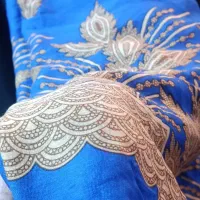 پارچه نخی وساتن نگین دار