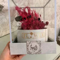 باکس شیشه ای گل خشک