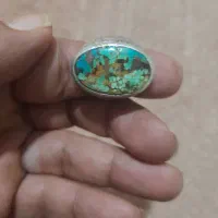 انگشتر نقره فیروزه عقیق سیترین