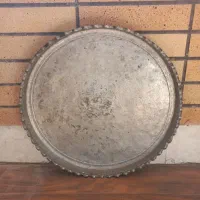 مجمع مسی قدیمی بسیارتمیزمناسب قلمزنی.کوبه چکش قیچی
