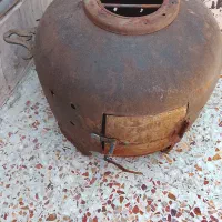 بخاری هیزمی ولوله اب سه متری